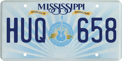 MS license plate HUQ658
