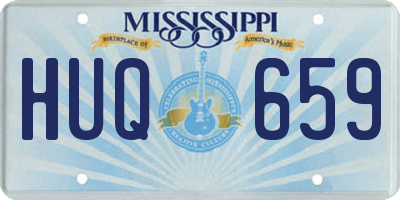 MS license plate HUQ659