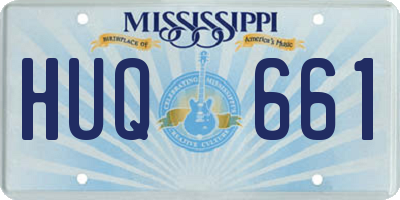 MS license plate HUQ661