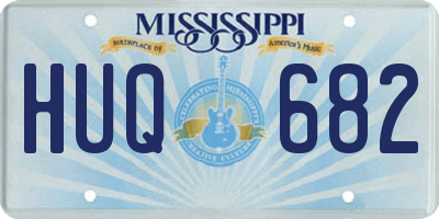 MS license plate HUQ682