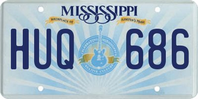 MS license plate HUQ686