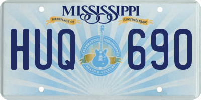 MS license plate HUQ690