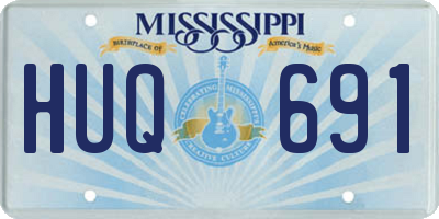 MS license plate HUQ691