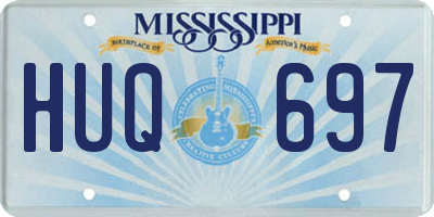 MS license plate HUQ697