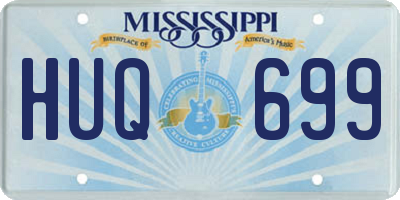 MS license plate HUQ699