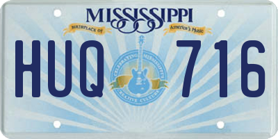MS license plate HUQ716