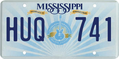 MS license plate HUQ741
