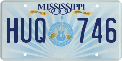 MS license plate HUQ746
