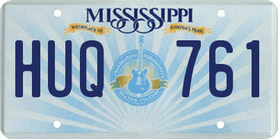 MS license plate HUQ761