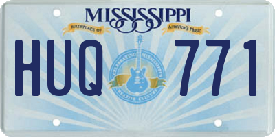 MS license plate HUQ771