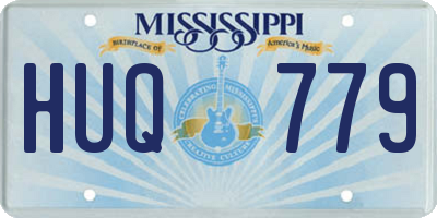 MS license plate HUQ779