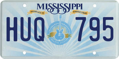 MS license plate HUQ795