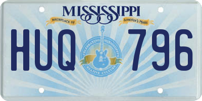 MS license plate HUQ796