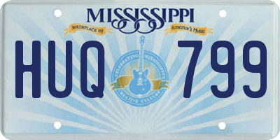 MS license plate HUQ799