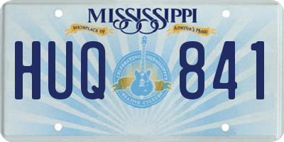 MS license plate HUQ841