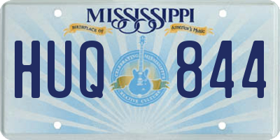 MS license plate HUQ844