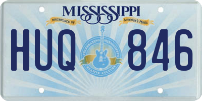 MS license plate HUQ846