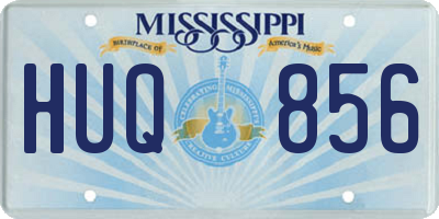 MS license plate HUQ856