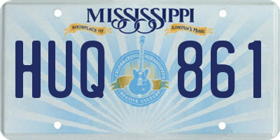MS license plate HUQ861