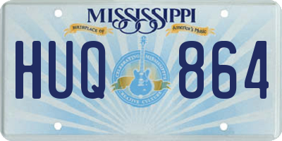 MS license plate HUQ864