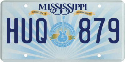MS license plate HUQ879