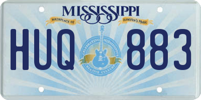 MS license plate HUQ883