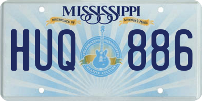 MS license plate HUQ886