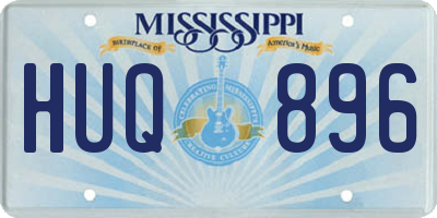 MS license plate HUQ896