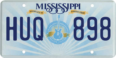 MS license plate HUQ898