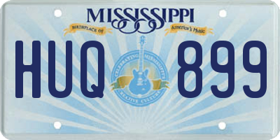 MS license plate HUQ899