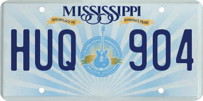 MS license plate HUQ904