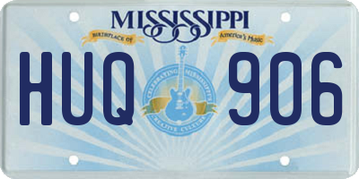 MS license plate HUQ906