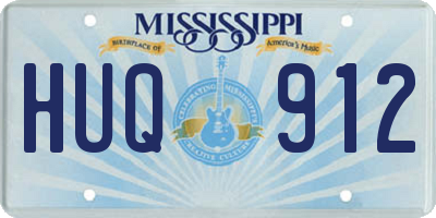 MS license plate HUQ912