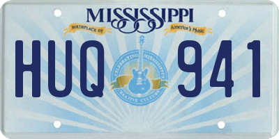 MS license plate HUQ941