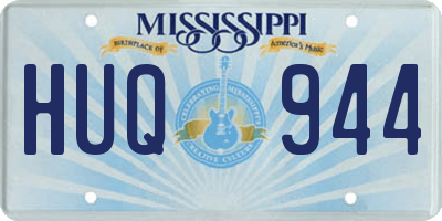 MS license plate HUQ944