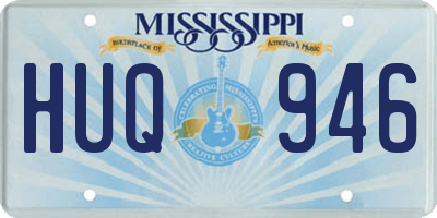 MS license plate HUQ946