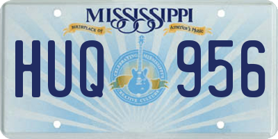 MS license plate HUQ956