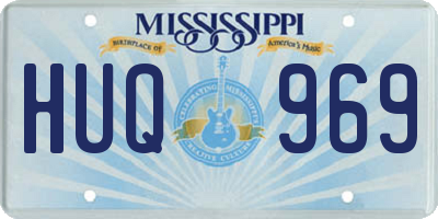 MS license plate HUQ969