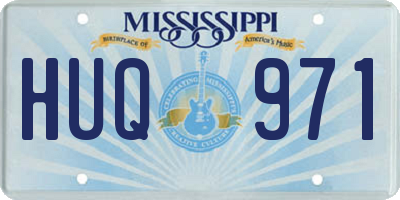 MS license plate HUQ971