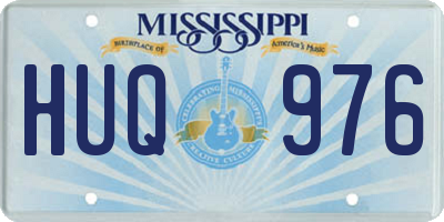 MS license plate HUQ976