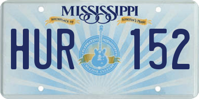 MS license plate HUR152
