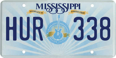MS license plate HUR338