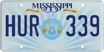 MS license plate HUR339