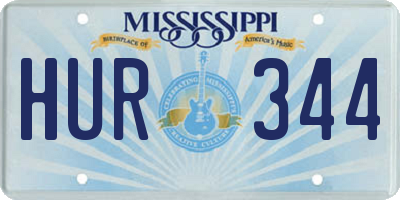 MS license plate HUR344