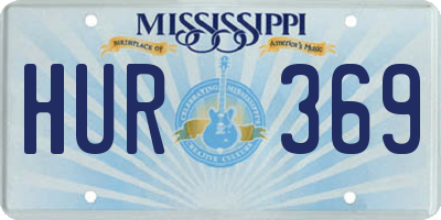 MS license plate HUR369