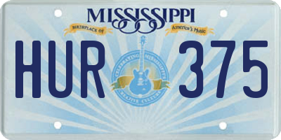 MS license plate HUR375
