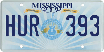 MS license plate HUR393