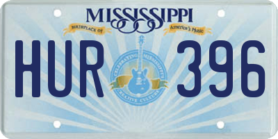 MS license plate HUR396