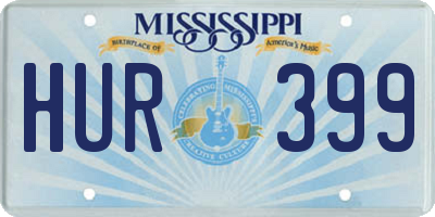 MS license plate HUR399