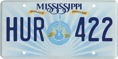 MS license plate HUR422